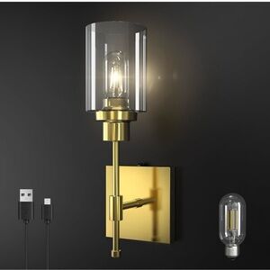 Modern Battery Operated Wall Sconce Rechargeable